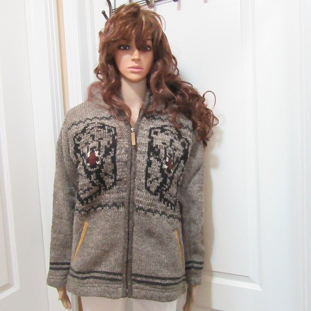 Coat Hood 100% high quality Wool- Fleece Lined Size Small